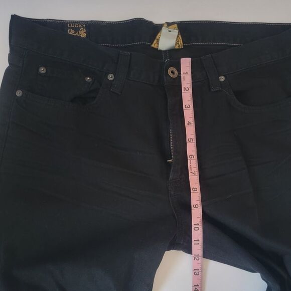Men’s Lucky Brand Black Vintage Straight Jeans – 35x32 Rugged Classic) - Picture 7 of 13